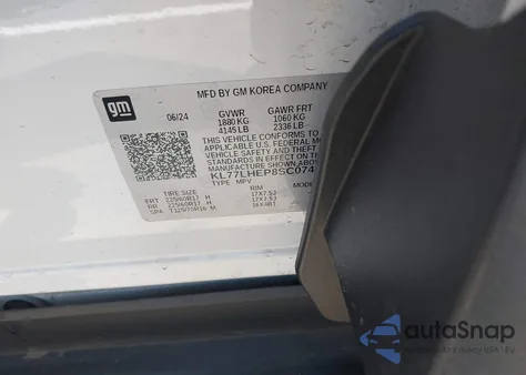 2025 Chevrolet Trax Fwd Lt from USA, damaged, VIN KL77LHEP8SC074873